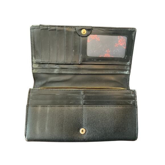 Vivian Westwood long black designer wallet *as is* - Picture 5 of 6